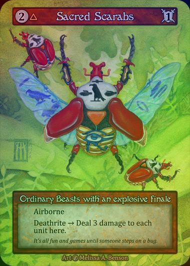 【FOIL】[Fire] Sacred Scarabs [beta-Ordinary]